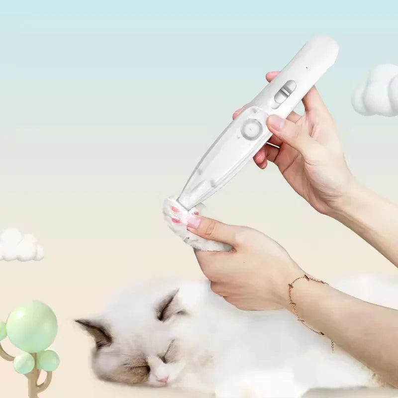 Hair Suction Pet Shaver, Dog Paw Trimmer, Cat Ear Trimmer, Low Noise, With Suction-Electric Dog GroomerRechargeable USB