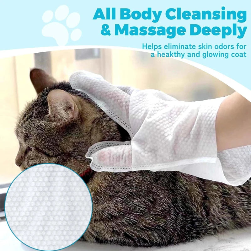 Pet Glove Wipes for Dog and Cats