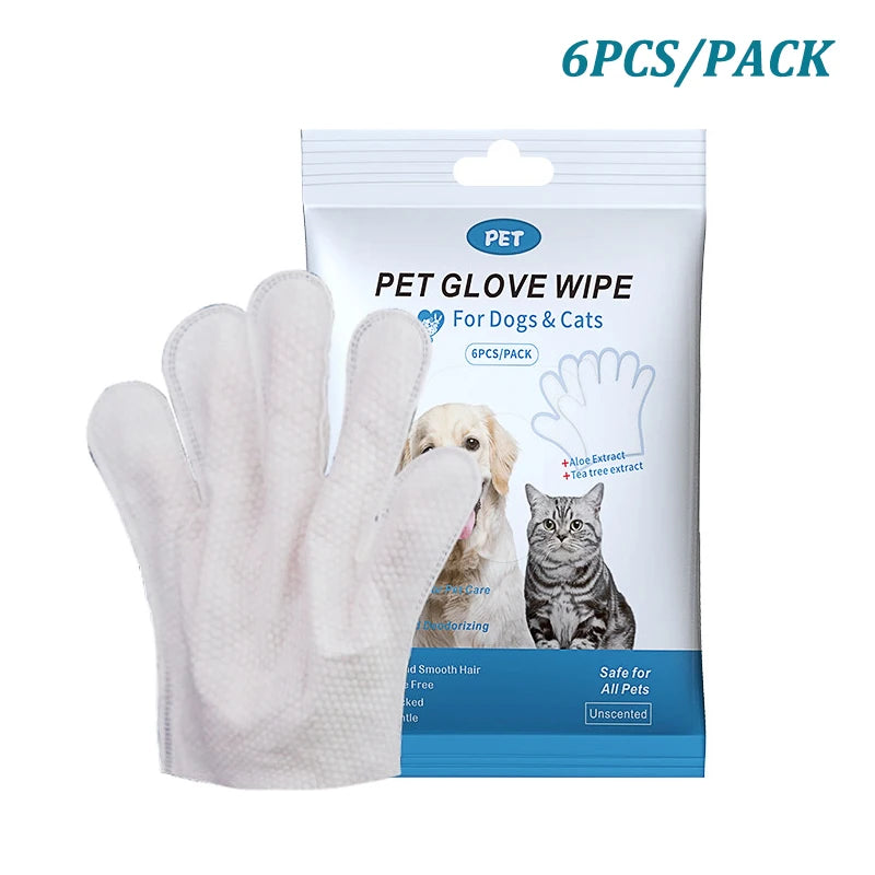 Pet Glove Wipes for Dog and Cats