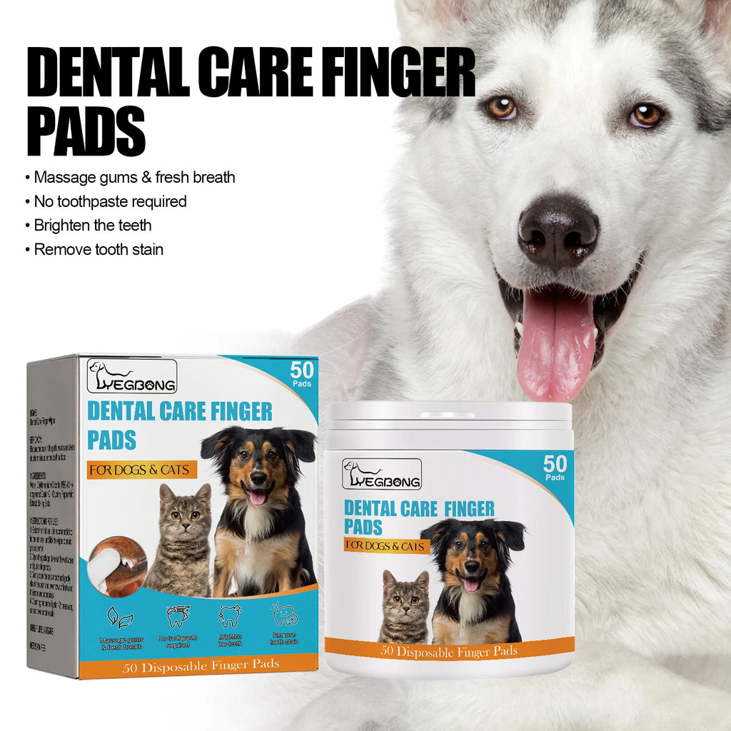Dog Teeth Finger Wipes for Oral Cleaning
