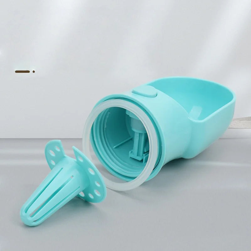 Dog Cat Water Bottle, Portable pet Water Bottle with Food Container.
