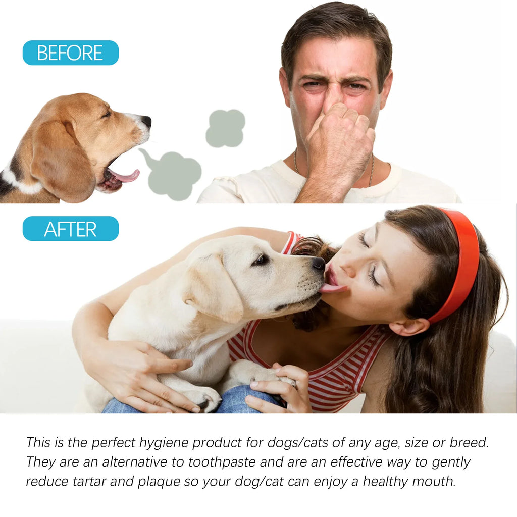 Dog Teeth Finger Wipes for Oral Cleaning