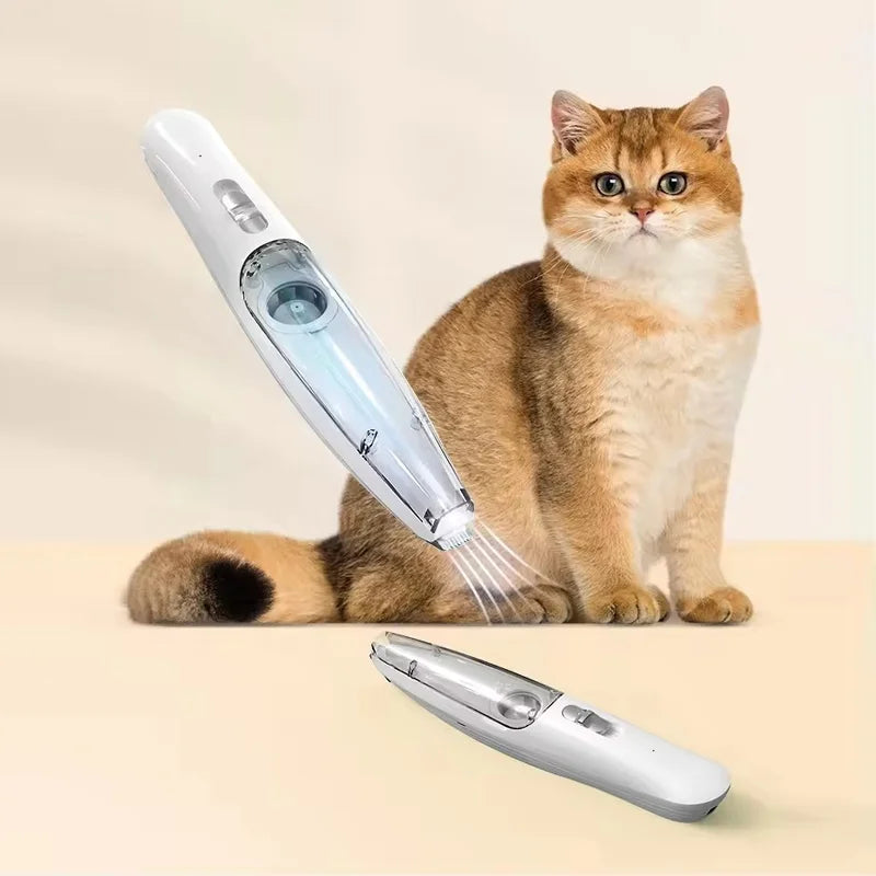 Hair Suction Pet Shaver, Dog Paw Trimmer, Cat Ear Trimmer, Low Noise, With Suction-Electric Dog GroomerRechargeable USB