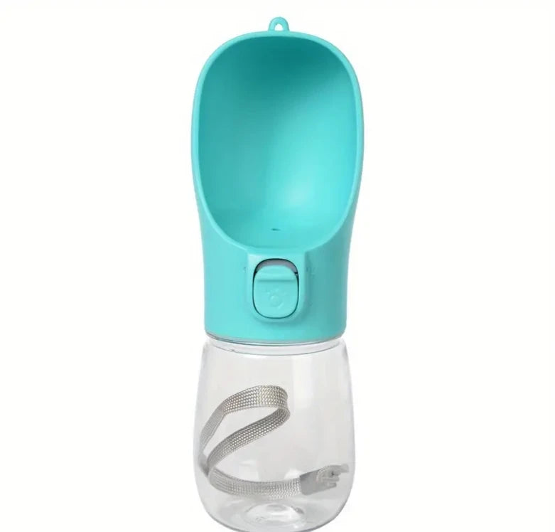 Dog Cat Water Bottle, Portable pet Water Bottle with Food Container.